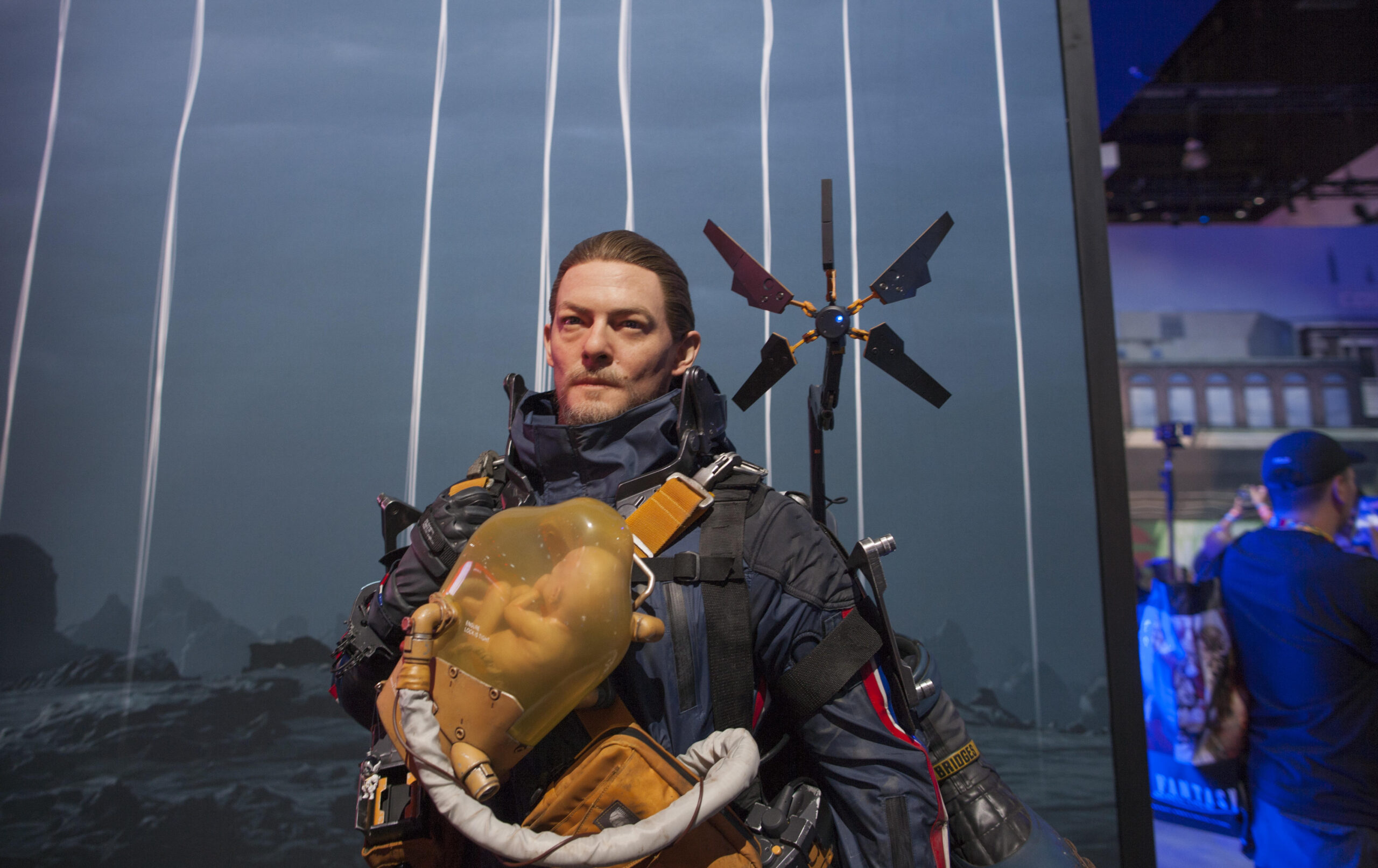 Norman Reedus statue to represent the Death Stranding 2 main character